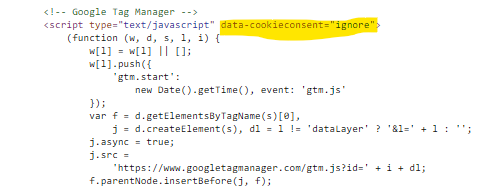 GTM modified script